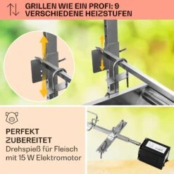 Sauenland Spanferkelgrill Mit Elektromotor Drehspieß -Wundervoller Gartenladen 10026798 de 0003 usp