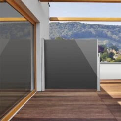 Bari 316 Seitenmarkise Seitenrollo 300x160cm Aluminium Anthrazit -Wundervoller Gartenladen 10028008 yy 0003 ambient Blumfeldt Bari 316 Seitenmarkise