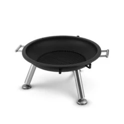 Turion Galgen-Schwenkgrill Feuerschale Ø80cm BBQ Seilzug Edelstahl -Wundervoller Gartenladen 10028486 yy 0006 logo
