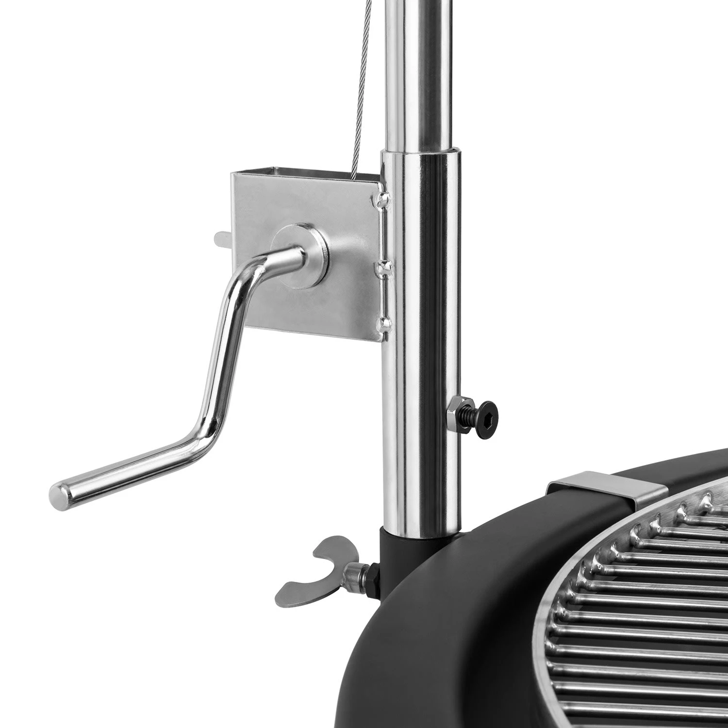 Delion Galgen-Schwenkgrill Feuerschale Ø80cm Hochfuß Seilzug Edelstahl 10 Delion Galgen-Schwenkgrill Feuerschale Ø80cm Hochfuß Seilzug Edelstahl – Bild 8