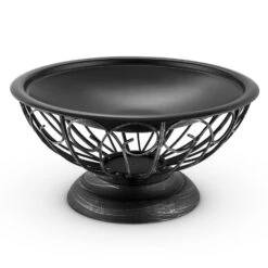 Tulip Feuerschale Ø75cmGrill Feuerstelle Funkenschutz Stahl Brüniert -Wundervoller Gartenladen 10028582 yy 0004 detail 04 Blumfeldt Tulip Feuerschale 75cm Grill