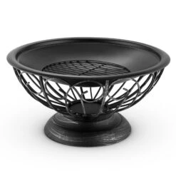 Tulip Feuerschale Ø75cmGrill Feuerstelle Funkenschutz Stahl Brüniert -Wundervoller Gartenladen 10028582 yy 0005 detail 05 Blumfeldt Tulip Feuerschale 75cm Grill