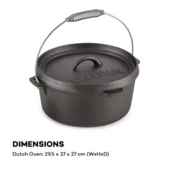 Hotrod 45 Dutch Oven BBQ-Topf 4,5 Qt / 4 Liter Gusseisen Schwarz 17 Hotrod 45 Dutch Oven BBQ-Topf 4,5 Qt / 4 Liter Gusseisen Schwarz -Wundervoller Gartenladen 10029165 yy 0008 logo