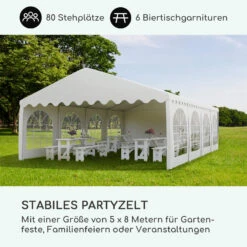 Sommerfest 5x8m 500 G/m² Partyzelt Festzelt PVC Wasserdicht Feuerfest -Wundervoller Gartenladen 10029440 de 0002 logo