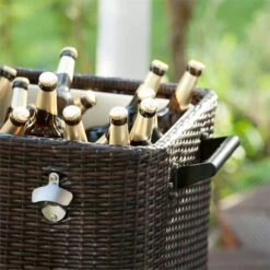 Springbreak Getränkewagen Kühlbox Terrassenkühlwagen 80l Rattandekor -Wundervoller Gartenladen 10029648 yy 0005 logo