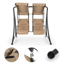 Skywalker Hollywoodschaukel Gartenschaukel 180 Cm 2 Sitze Sonnendach 11 Skywalker Hollywoodschaukel Gartenschaukel 180 Cm 2 Sitze Sonnendach -Wundervoller Gartenladen 10030567 yy 0003 detail Blumfeldt Skywalker Hollywoodschaukel