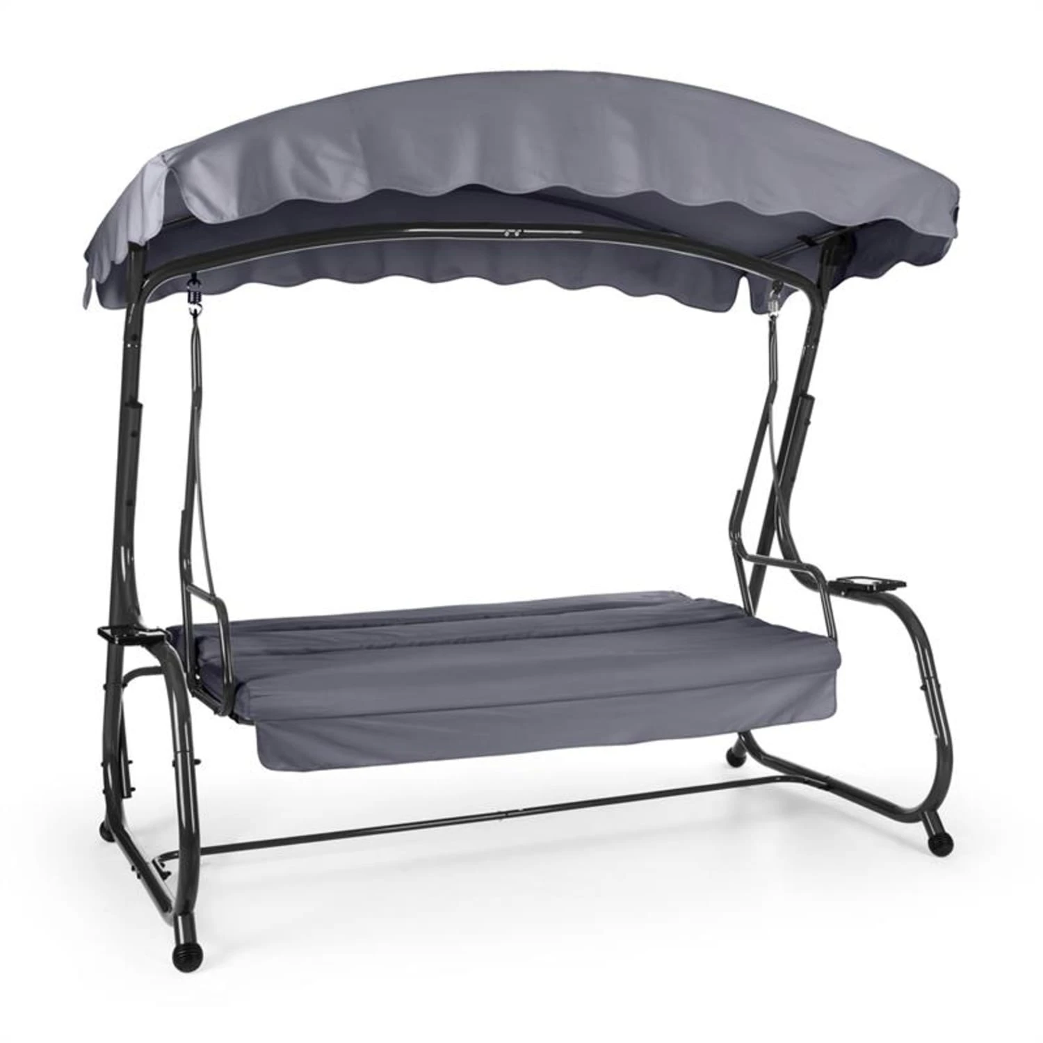 High Society Hollywoodschaukel Gartenschaukel 220 Cm Grau 4 High Society Hollywoodschaukel Gartenschaukel 220 Cm Grau – Bild 2