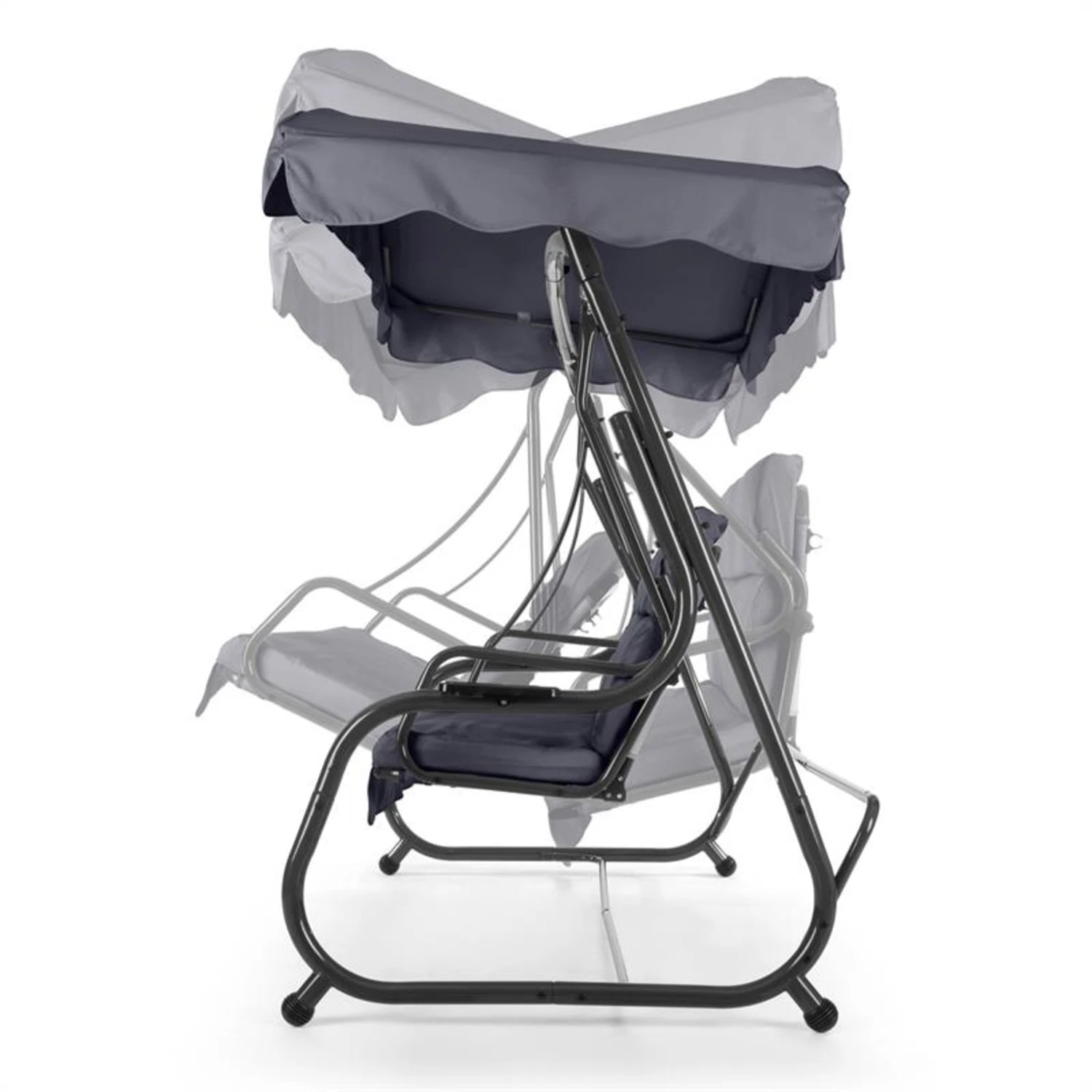 High Society Hollywoodschaukel Gartenschaukel 220 Cm Grau 6 High Society Hollywoodschaukel Gartenschaukel 220 Cm Grau – Bild 4