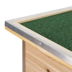 Schloss Wuff Hundehütte Größe XL 110x160x100cm Isoliert Windfang Holz -Wundervoller Gartenladen 10030670 yy 0006 detail oneConcept Schloss Wuff Hundehuette 110x160x100 cm