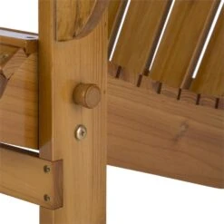 Vermont Gartenstuhl Adirondack-Stil Tannenholz 73x88x94 Klappbar Braun -Wundervoller Gartenladen 10031006 yy 0005 detail Blumfeldt Vermont Gartenstuhl braun