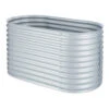 High Grow Hochbeet Gartenbeet 1,6m Zink-Alu-Beschichtung Silber