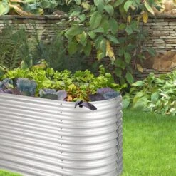 High Grow Hochbeet Gartenbeet 2,0m Zink-Alu-Beschichtung Silber -Wundervoller Gartenladen 10031119 uk 0003 logo