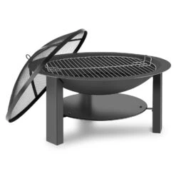 Mithras Feuerschale Ø75cm Funkenschutz Ø60cm Grillrost Gusseisen Stahl -Wundervoller Gartenladen 10031450 uk 0007 titel Blumfeldt Mithras Feuerschale