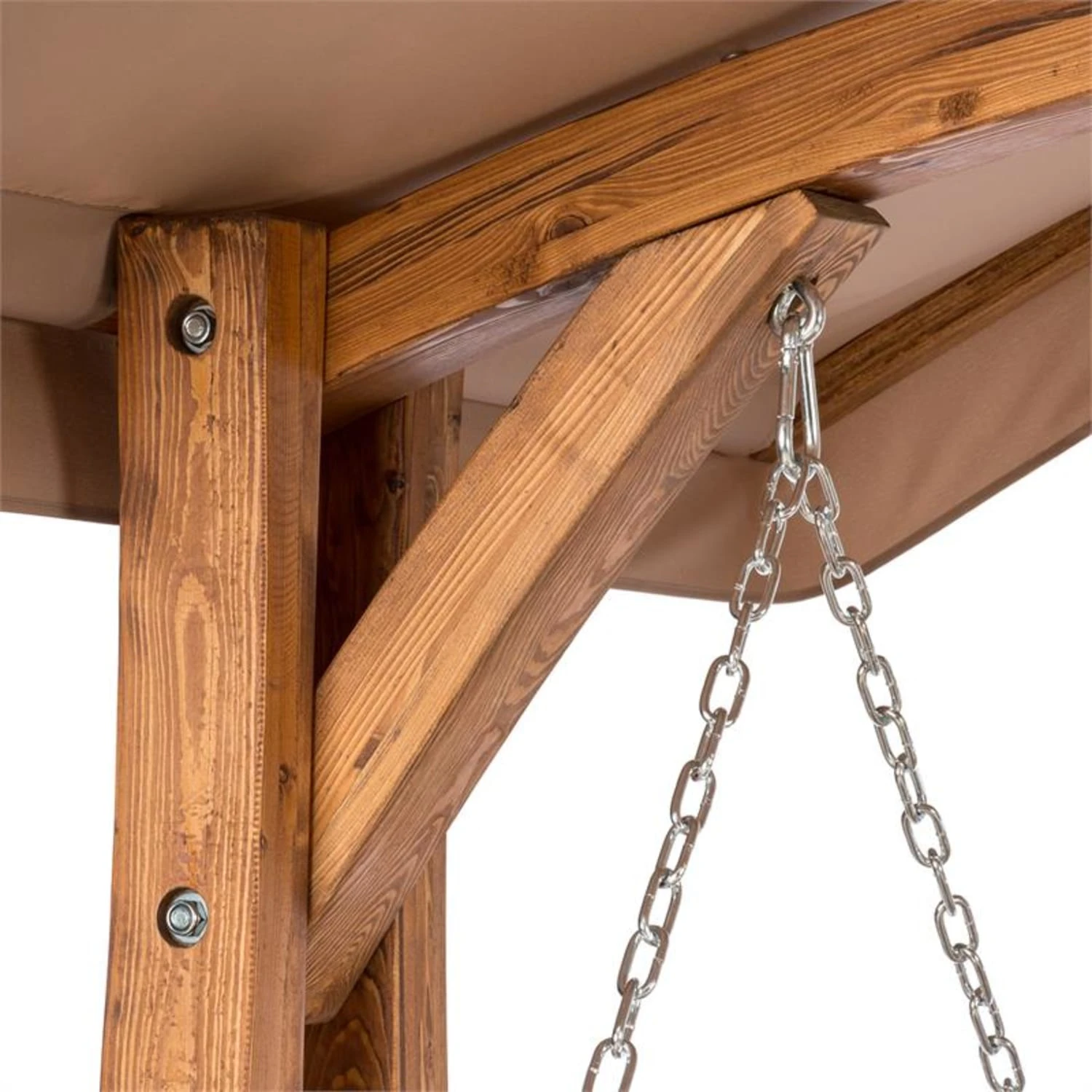 Bermuda Hollywoodschaukel Gartenschaukel 130 Cm 2-Sitzer Sonnensegel 7 Bermuda Hollywoodschaukel Gartenschaukel 130 Cm 2-Sitzer Sonnensegel – Bild 5