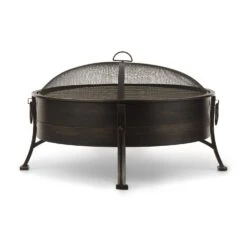 Catania 2-in-1-Feuerschale Ø80cm Funkenschutz Ø70cm Grill Stahl Antik 12 Catania 2-in-1-Feuerschale Ø80cm Funkenschutz Ø70cm Grill Stahl Antik -Wundervoller Gartenladen 10032140 uk 0003 front