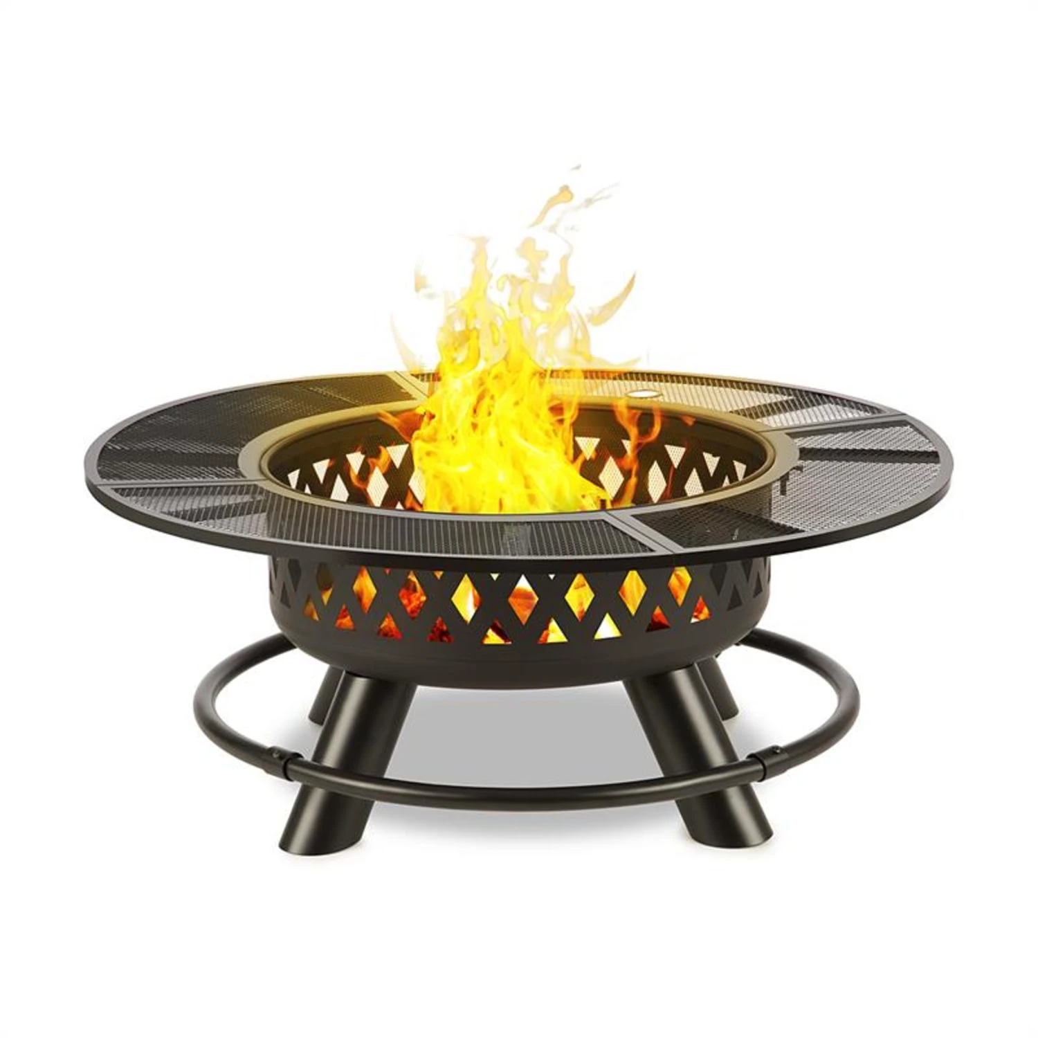 Rosario 3-in-1-Feuerschale Ø120cm | 70cm Grill | Tischplatte Stahl 3 Rosario 3-in-1-Feuerschale Ø120cm | 70cm Grill | Tischplatte Stahl