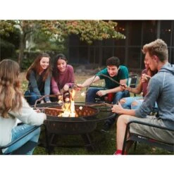 Rosario 3-in-1-Feuerschale Ø120cm | 70cm Grill | Tischplatte Stahl 11 Rosario 3-in-1-Feuerschale Ø120cm | 70cm Grill | Tischplatte Stahl -Wundervoller Gartenladen 10032141 yy 0002 ambient Blumfeldt Rosario 3in1 Feuerschale