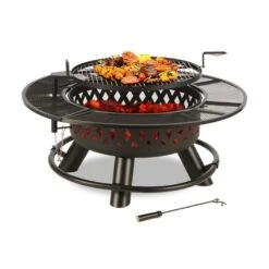 Rosario 3-in-1-Feuerschale Ø120cm | 70cm Grill | Tischplatte Stahl 12 Rosario 3-in-1-Feuerschale Ø120cm | 70cm Grill | Tischplatte Stahl -Wundervoller Gartenladen 10032141 yy 0003 detail Blumfeldt Rosario 3in1 Feuerschale