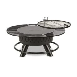 Rosario 3-in-1-Feuerschale Ø120cm | 70cm Grill | Tischplatte Stahl 17 Rosario 3-in-1-Feuerschale Ø120cm | 70cm Grill | Tischplatte Stahl -Wundervoller Gartenladen 10032141 yy 0008 titel Blumfeldt Rosario 3in1 Feuerschale