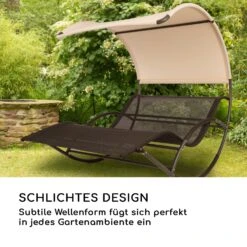 The Big Easy Schwingliege Schwarz, Wetterfest 350kg Max. UV- Schutz 17 The Big Easy Schwingliege Schwarz, Wetterfest 350kg Max. UV- Schutz -Wundervoller Gartenladen 10032240 de 0007 logo