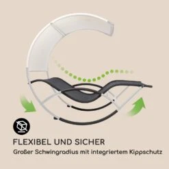 The Big Easy Schwingliege Silber, Wetterfest 350 Kg Max. UV- Schutz -Wundervoller Gartenladen 10032241 de 0003 logo