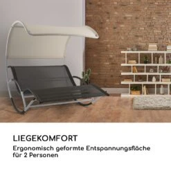 The Big Easy Schwingliege Silber, Wetterfest 350 Kg Max. UV- Schutz -Wundervoller Gartenladen 10032241 de 0005 logo