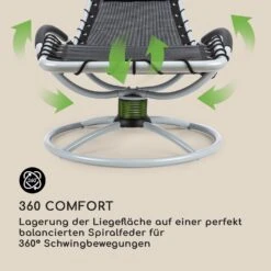 The Chiller Schwingliege 77x85x173cm 360 Comfort ComfortMesh Schwarz -Wundervoller Gartenladen 10032242 de 0003 logo