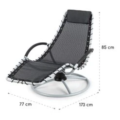 The Chiller Schwingliege 77x85x173cm 360 Comfort ComfortMesh Schwarz -Wundervoller Gartenladen 10032242 yy 0010 logo