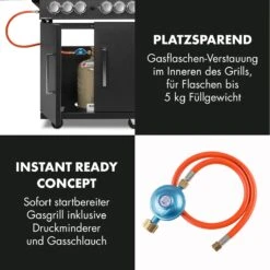 Tomahawk 4.2 SBG Gasgrill 6 Brenner 20,7 KW 64x42cm Grill Edelstahl -Wundervoller Gartenladen 10032308 de 0009 logo