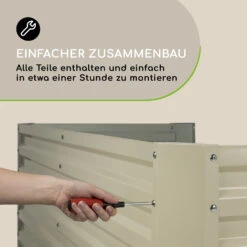 High Grow Straight Hochbeet 180x60x90cm 970l Stahl Verzinkt Silber -Wundervoller Gartenladen 10032316 de 0004 logo