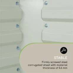 High Grow Straight Hochbeet 180x60x90cm 970l Stahl Verzinkt Beige -Wundervoller Gartenladen 10032317 yy 0009 logo Blumfeldt High Grow Straight Hochbeet 180x60x90cm