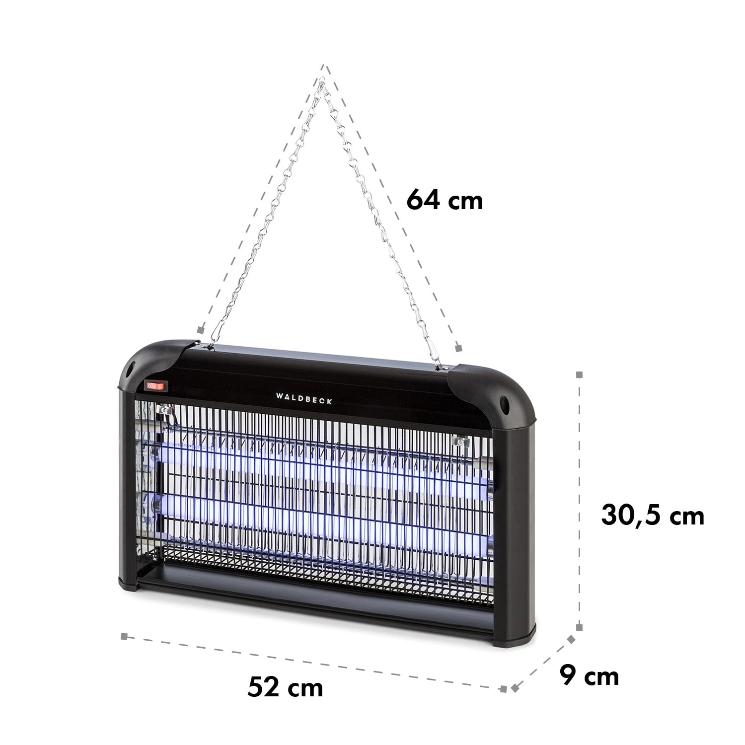 Mosquito Ex 5000 Insektenvernichter 38W UV-Licht 150m² Schwarz 12 Mosquito Ex 5000 Insektenvernichter 38W UV-Licht 150m² Schwarz – Bild 10