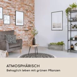 Solidflor Pflanztopf 75 X 20 X 20 Cm Fiberglas In-/Outdoor Hellgrau -Wundervoller Gartenladen 10032501 de 0003 logo