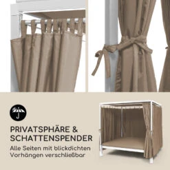 Senator Lounge Gartenliege 188x208x205cm Sonnendach Polyester Stahl 15 Senator Lounge Gartenliege 188x208x205cm Sonnendach Polyester Stahl -Wundervoller Gartenladen 10032569 de 0005 logo