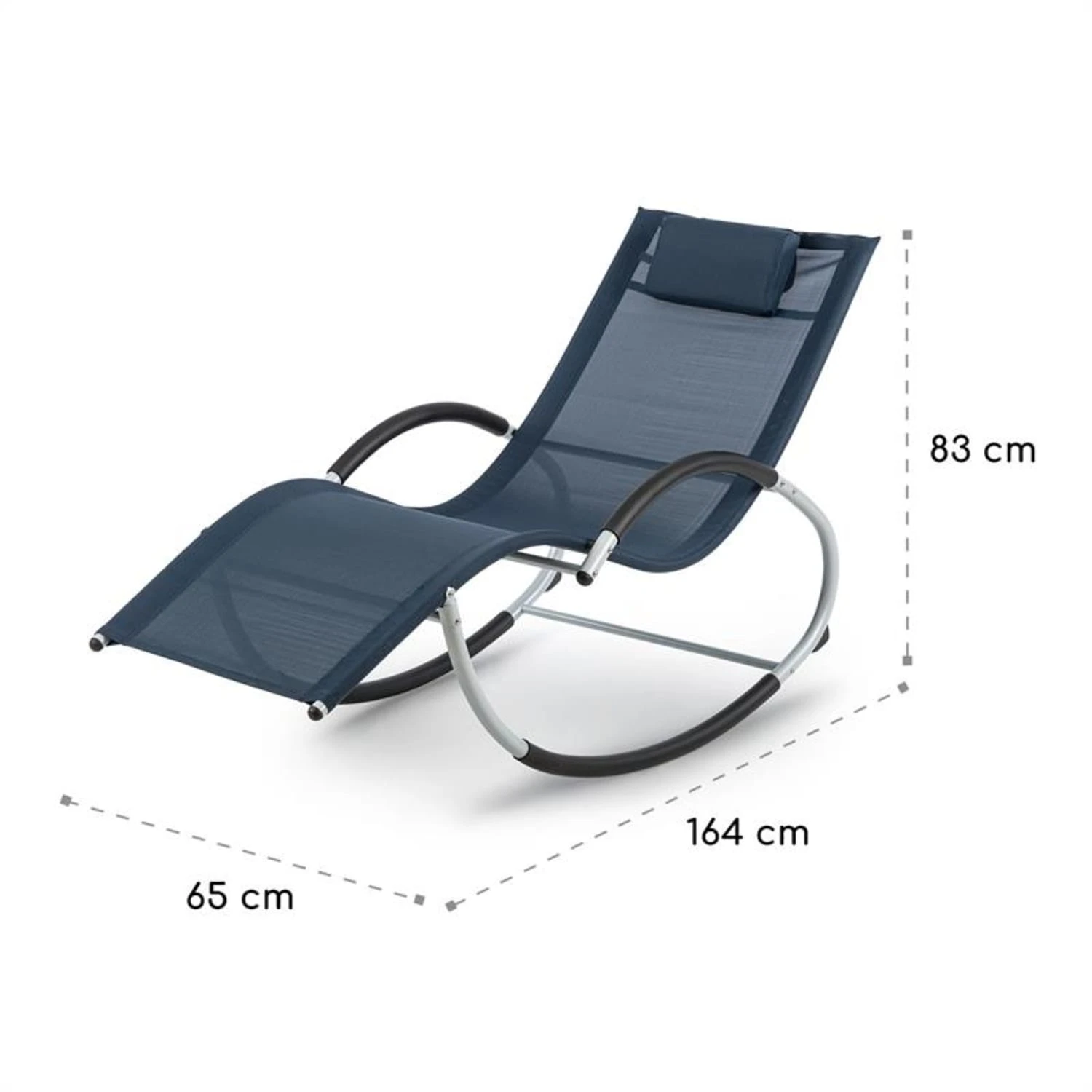 Westwood Rocking Chair Schaukelliege Ergonomisch Aluminium Dunkelblau 9 Westwood Rocking Chair Schaukelliege Ergonomisch Aluminium Dunkelblau – Bild 7