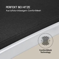 Sun Valley Sonnenliege Zusammenklappbar Kopfkissen Schwarz -Wundervoller Gartenladen 10033307 de 0005 logo