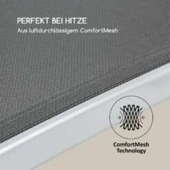 Sun Valley Sonnenliege Zusammenklappbar Kopfkissen Grau -Wundervoller Gartenladen 10033308 de 0005 logo