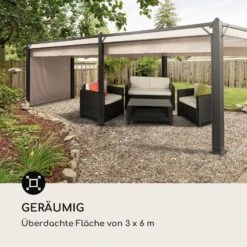 Pantheon Cortina Pavillon Mit Dach 3x6m 4 Seitenteile Beige -Wundervoller Gartenladen 10033320 de 0004 logo