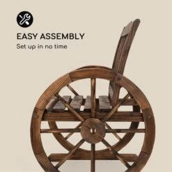 Murnau Gartenbank Flammenbehandeltes Tannenholz Braun -Wundervoller Gartenladen 10033354 yy 0006 logo Blumfeldt Murnau Gartenbank Tannenholz braun