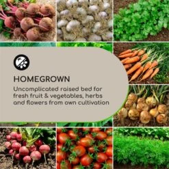 Mammutgrow Hochbeet 76 X 65 X 37 Cm UV- Und Frostschutz Anthrazit -Wundervoller Gartenladen 10033360 yy 0003 logo Blumfeldt Mammutgrow Hochbeet anthrazit