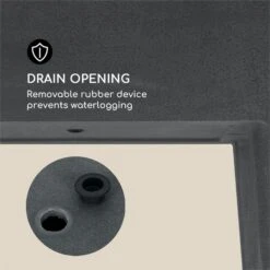 Mammutgrow Hochbeet 76 X 65 X 37 Cm UV- Und Frostschutz Anthrazit -Wundervoller Gartenladen 10033360 yy 0006 logo Blumfeldt Mammutgrow Hochbeet anthrazit