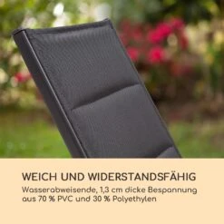 Renazzo Lounge Liegestuhl 70/30 PVC/PE Aluminium 6-Stufen Anthrazit 14 Renazzo Lounge Liegestuhl 70/30 PVC/PE Aluminium 6-Stufen Anthrazit -Wundervoller Gartenladen 10033363 de 0004 logo