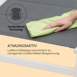 Renazzo Lounge Liegestuhl 70/30 PVC/PE Aluminium 6-Stufen Weiß Grau -Wundervoller Gartenladen 10033364 de 0007 logo