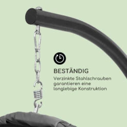 Bella Donna Hängesessel Sitzkissen 180g Polyester Dunkelgrau -Wundervoller Gartenladen 10033374 de 0004 logo