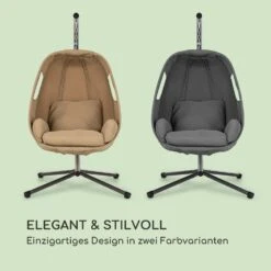 Bella Donna Hängesessel Sitzkissen 180g Polyester Dunkelgrau -Wundervoller Gartenladen 10033374 de 0007 logo