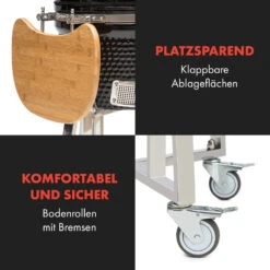 Queensize Kamado Grill Thermometer Abnehmbare Seitenteile Schwarz 18 Queensize Kamado Grill Thermometer Abnehmbare Seitenteile Schwarz -Wundervoller Gartenladen 10033377 de 0007 logo
