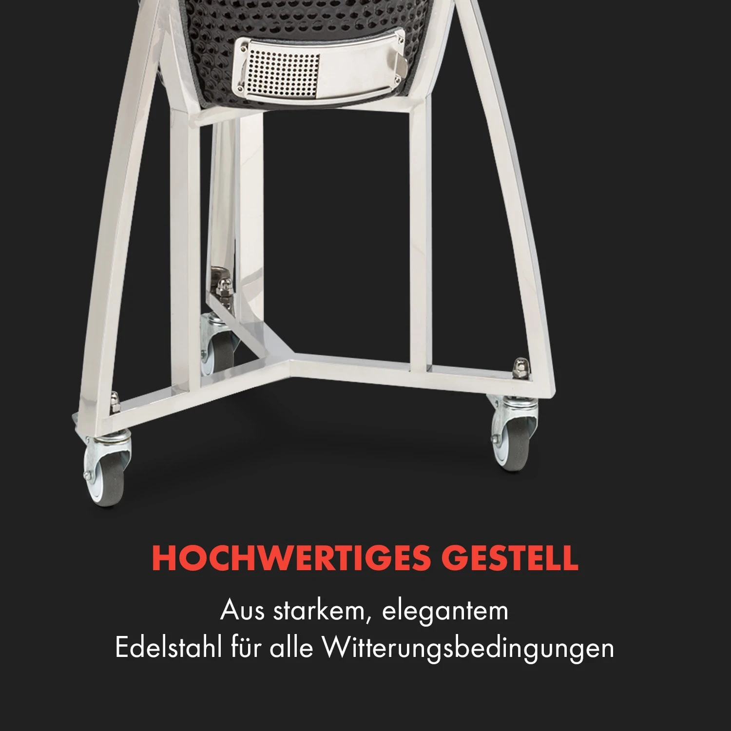 Queensize Kamado Grill Thermometer Abnehmbare Seitenteile Schwarz 10 Queensize Kamado Grill Thermometer Abnehmbare Seitenteile Schwarz – Bild 8