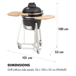 Queensize Kamado Grill Thermometer Abnehmbare Seitenteile Schwarz 21 Queensize Kamado Grill Thermometer Abnehmbare Seitenteile Schwarz -Wundervoller Gartenladen 10033377 de 0010 logo
