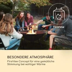 Pentos 2-in-1-Feuerschale Ø73cm Funkenschutz Ø60cm Grill Gusseisen -Wundervoller Gartenladen 10033380 de 0003 logo