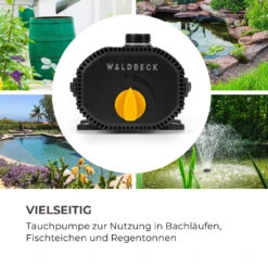 Nemesis T60 Teichpumpe 60W Leistung 3,3 M Förderhöhe 4700l/h Durchsatz -Wundervoller Gartenladen 10033382 de 0002 logo